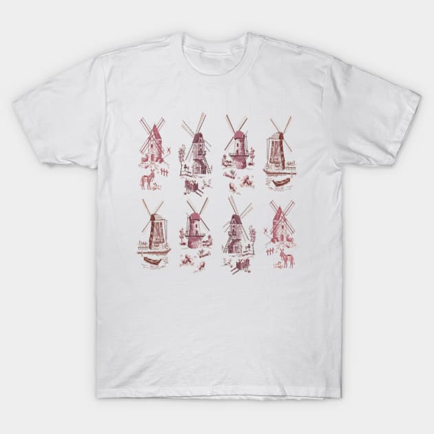 Holland Windmill Scenes T-Shirt by PhotoArtLJR